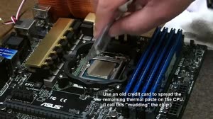 How to apply thermal paste for maximum heat transfer.