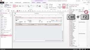Highlight the Current Record on an Access form with a Yellow background color