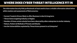 Cyber Threat Intelligence - A Partner in Risk Management | Muneeb Imran Shaikh
